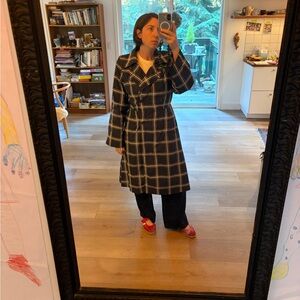 Dries Van Noten Elegant Black and White plaid Jacket